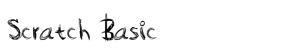 Scratch Basic font preview